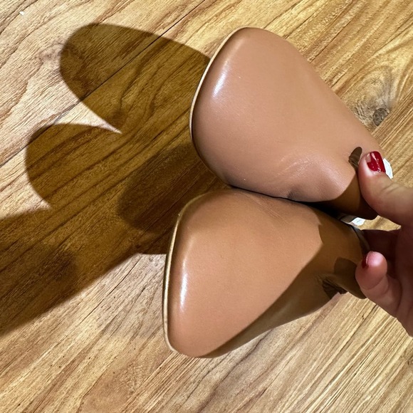 Everlane Women’s Tan Leather Day Heel Slip On Mule Minimalist Neutral - Picture 10 of 10